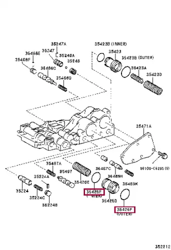 прокладка фильтра АКПП! Toyota RAV 4 06-13 90301-24013 TOYOTA / LEXUS