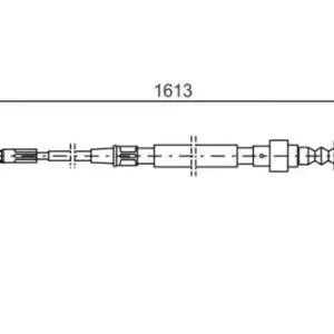 Трос ручного тормоза BOSCH 1 987 477 162