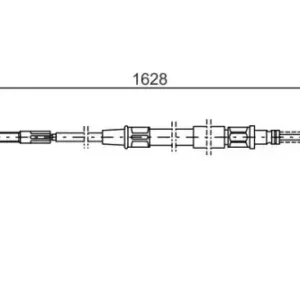 Трос ручного тормоза BOSCH 1 987 477 169