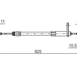 Трос ручного тормоза BOSCH 1 987 477 220