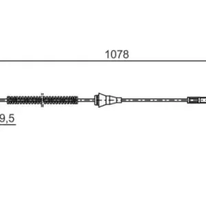 Трос ручного тормоза BOSCH 1 987 477 310