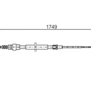 Трос ручного тормоза BOSCH 1 987 477 321