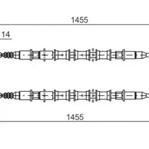 Трос ручного тормоза BOSCH 1 987 477 391