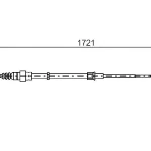 Трос ручного тормоза BOSCH 1 987 477 406