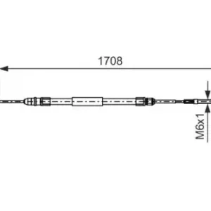 Трос ручного тормоза BOSCH 1 987 477 531