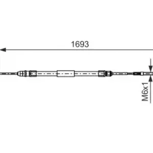 Трос ручного тормоза BOSCH 1 987 477 532