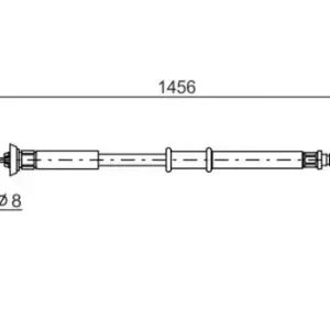 Трос ручного тормоза BOSCH 1 987 477 561