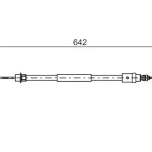 Трос ручного тормоза BOSCH 1 987 477 573