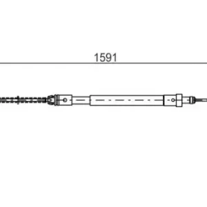 Трос ручного тормоза BOSCH 1 987 477 580