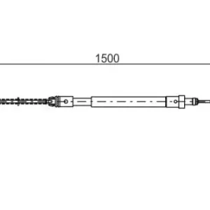 Трос ручного тормоза BOSCH 1 987 477 581
