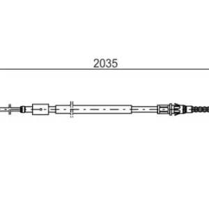 Трос ручного тормоза BOSCH 1 987 477 598