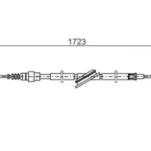 Трос ручного тормоза BOSCH 1 987 477 686