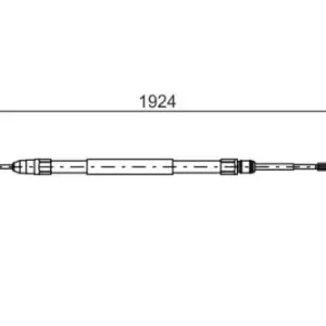Трос ручного тормоза BOSCH 1 987 477 693
