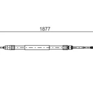 Трос ручного тормоза BOSCH 1 987 477 694