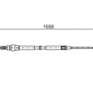 Трос ручного тормоза BOSCH 1 987 477 696