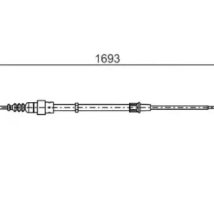 Трос ручного тормоза BOSCH 1 987 477 698