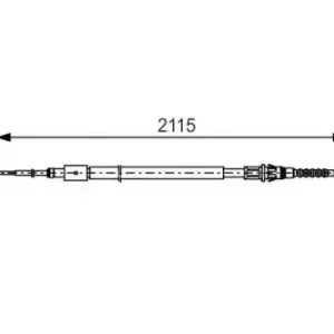 Трос ручного тормоза BOSCH 1 987 477 775