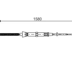 Трос ручного тормоза BOSCH 1 987 477 806