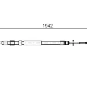 Трос ручного тормоза BOSCH 1 987 477 820