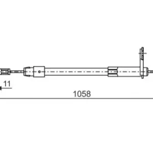 Трос ручного тормоза BOSCH 1 987 477 849