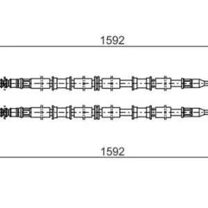 Трос ручного тормоза BOSCH 1 987 482 102