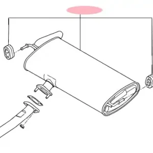глушитель!Hyundai Tucson 2015 28710D3240