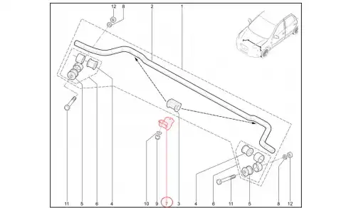 кронштейн втулки стабилизатора! Lada 2108-99 21080290604200