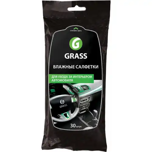 Влажные салфетки салон авто GRASS IT-0311 30 шт.