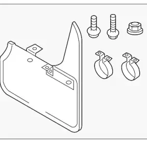 8V3075116 1 комплект брызговиков левых и правых, Votex VAG