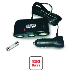 разветвитель прикуривателя! 12/24V, на 3 выхода 43234 AVS