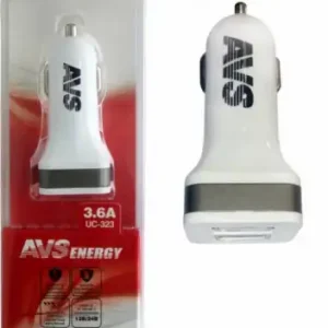 зарядное устройство автомобильное!usb 2 порта 3,6а A78021S AVS