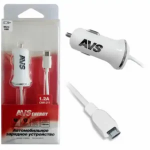 зарядное устройство автомобильное!micro usb 1,2а A78029S AVS