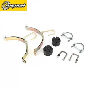 рк крепления глушителя! 2 кронш.+хомуты ГАЗ 3302-3221,2705,33023,33027 >03 RG3302-1203001 RIGINAL