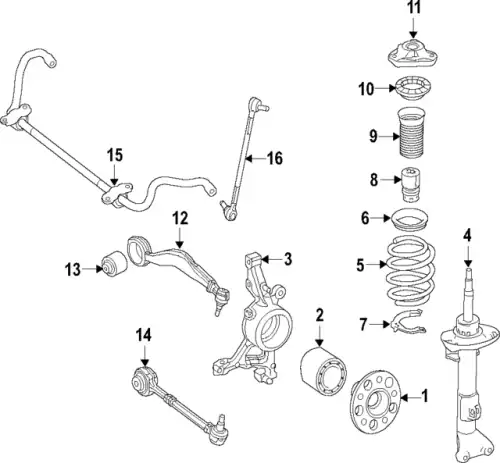 подшипник опорный амортизатора переднего! MB W204 07> 204 321 00 83 64