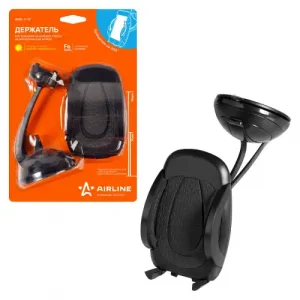 держатель для телефона! на лобовое стекло на металлической штанге AMS-U-13 AIRLINE