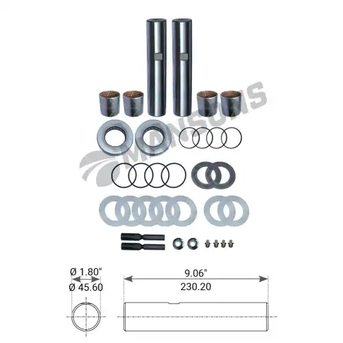 р/к шкворней! на ось Е-1200I,1320I FRL, KENWORT 580.014 MANSONS