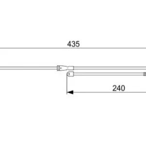 Датчик тормозных колодок BOSCH 1 987 473 543 электронный