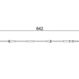 Датчик тормозных колодок BOSCH 1 987 473 544 электронный