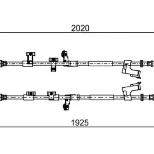 Трос ручного тормоза BOSCH 1 987 482 709