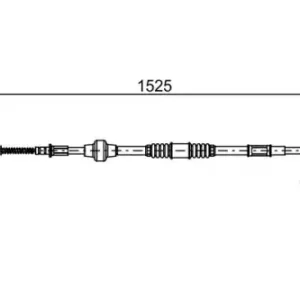 Трос ручного тормоза BOSCH 1 987 482 534