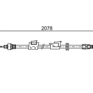 Трос ручного тормоза BOSCH 1 987 482 706