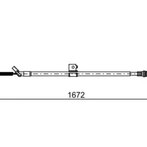 Трос ручного тормоза BOSCH 1 987 482 630