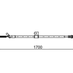 Трос ручного тормоза BOSCH 1 987 482 631
