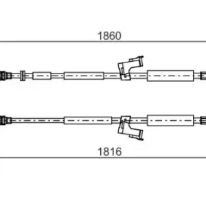 Трос ручного тормоза BOSCH 1 987 482 671
