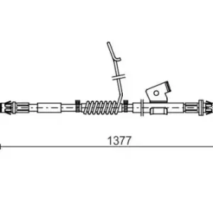 Трос ручного тормоза BOSCH 1 987 482 672