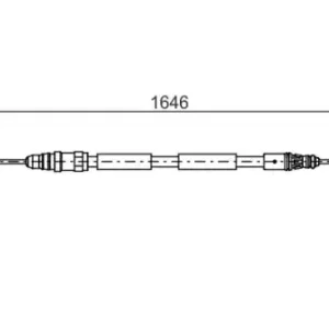 Трос ручного тормоза BOSCH 1 987 482 681