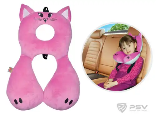 ПОДУШКА ПОД ШЕЮ LITTLE CAR PREMIUM КОШКА 121799 PSV