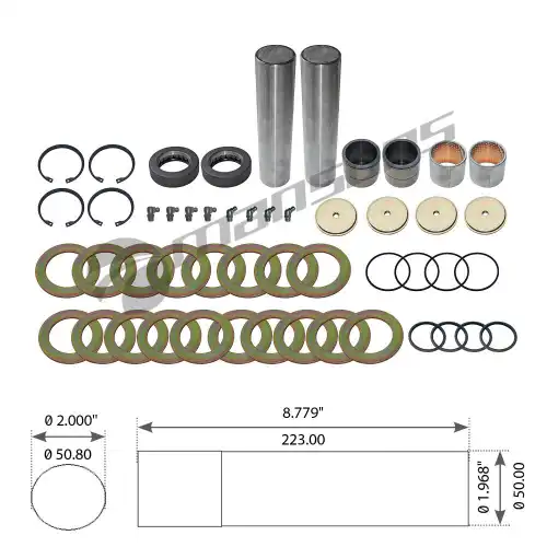 р/к шкворня! на ось с подш. 50x51x223.5 MAN L87-98/M38-43/T01-10/18/20/31-81 400615 MANSONS