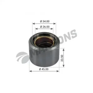 ролик колодки тормозной !d26xd45xd34x33,5mm)BPW MBP3040 MANSONS