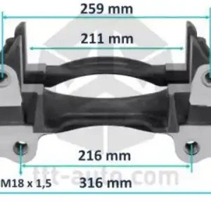 держатель скобы диск. тормоза! 4отв. 22,5' HaldexModul T, SAF 20281 TTT